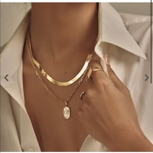 Melanie Auld Herringbone chain 5mm 18”